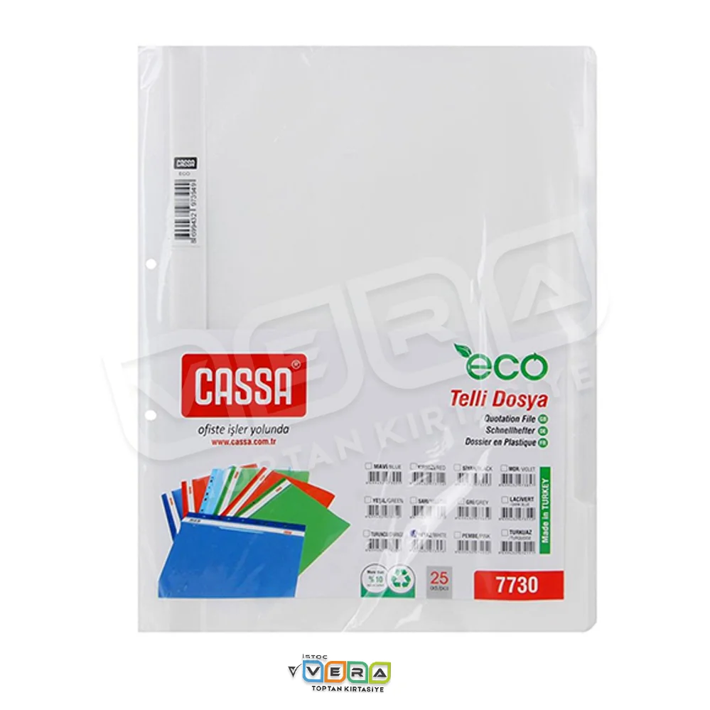Cassa Beyaz Telli Dosya 50'li Paket