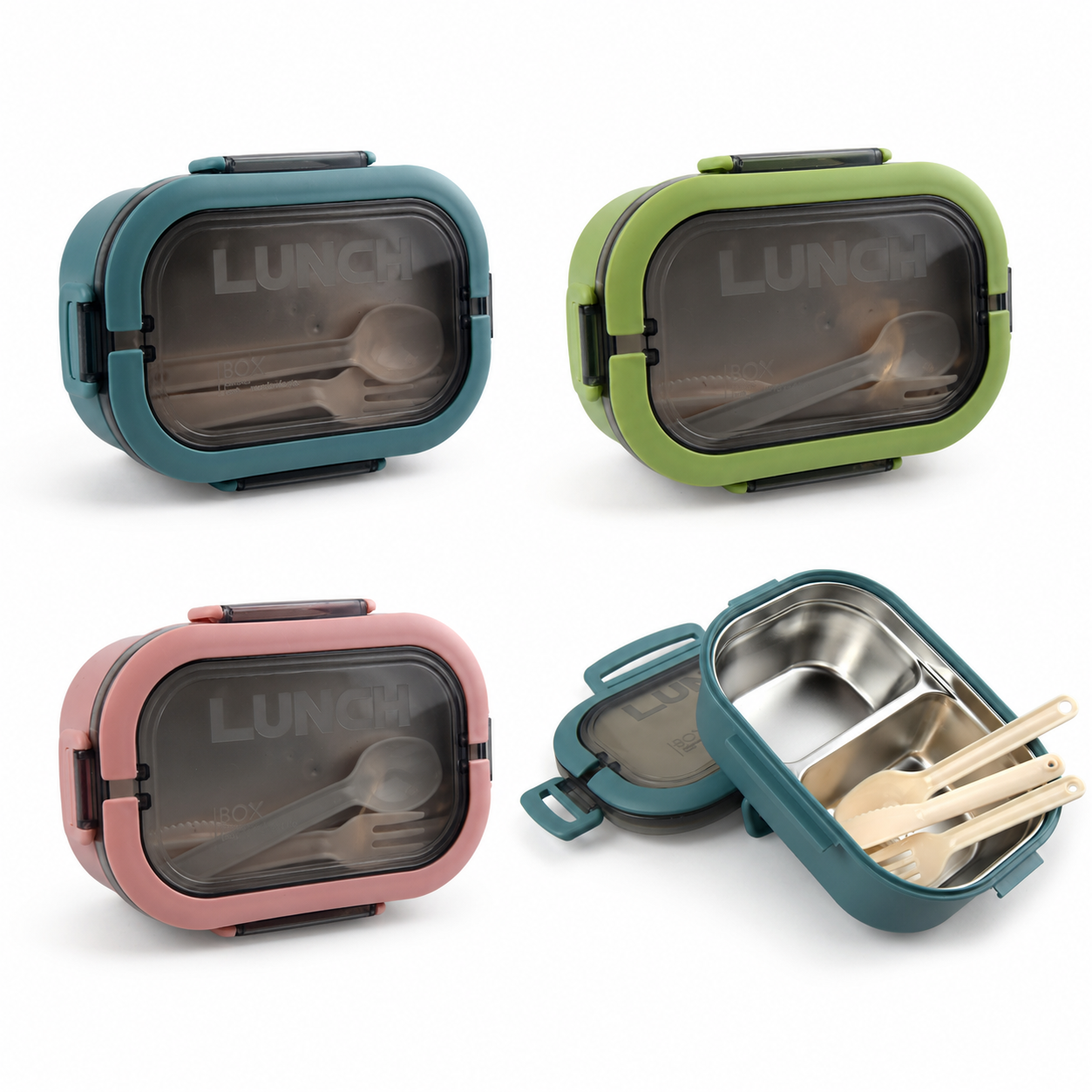 304 PASLANMAZ ÇELİK LUNCHBOX BESLENME KABI M&L-4050