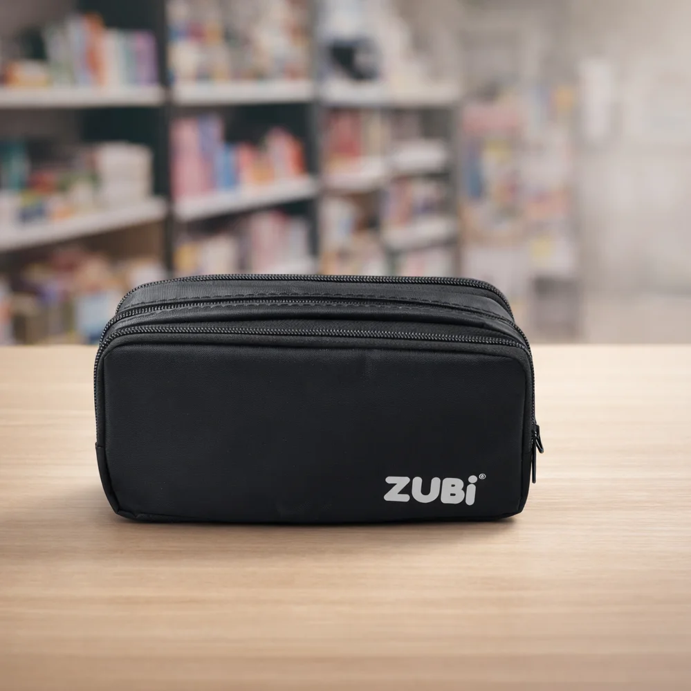 Üç Gözlü Kumaş Siyah Kalemlik 25 li paket