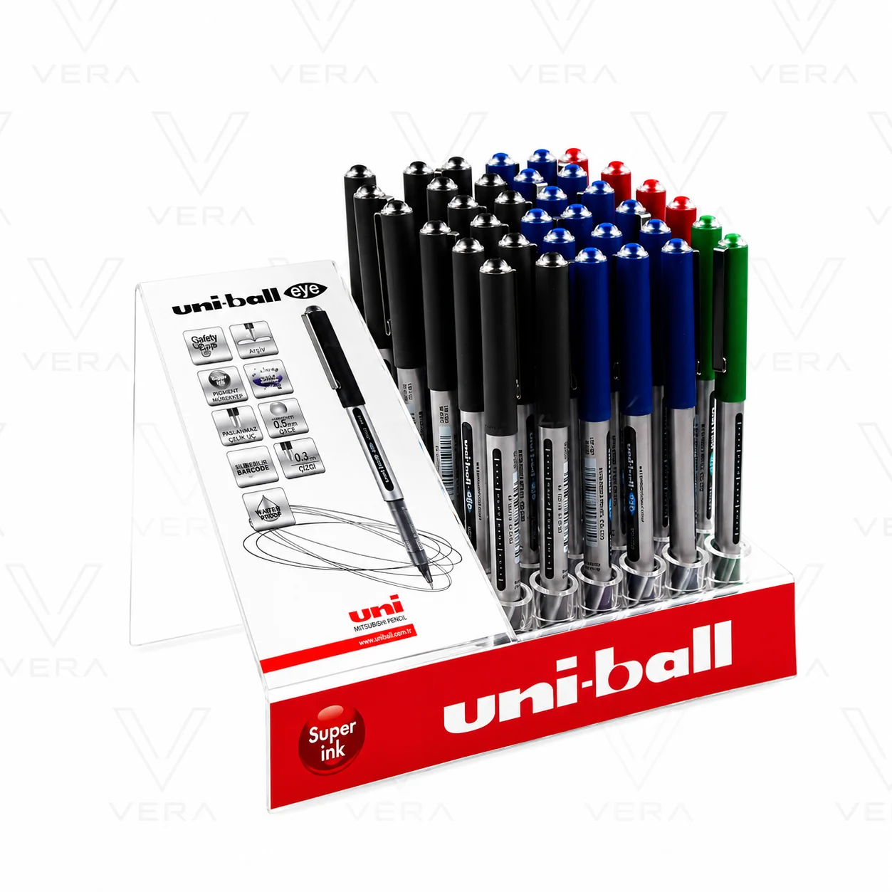 UNİ UB-150 EYE MİCRO ROLLER 05MM KALEM 36 ' LI STANT