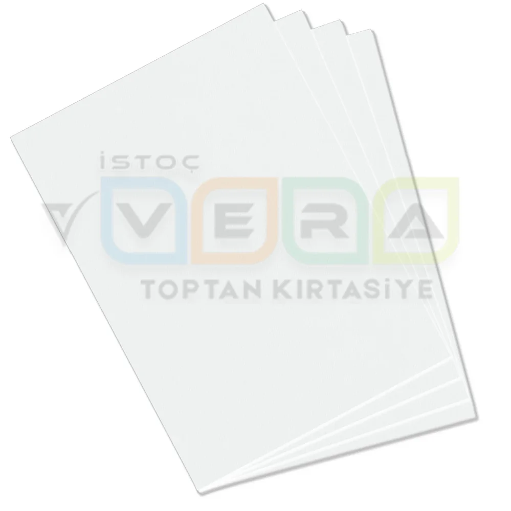 50x70 160 GR 100'lü Hamurundan Boyalı BEYAZ Fon Kartonu