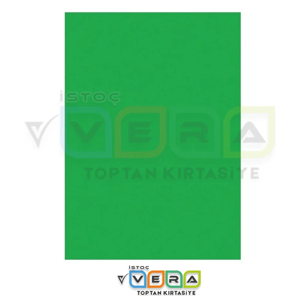 50x70 160 GR 100'lü Hamurundan Boyalı YEŞİL Fon Kartonu
