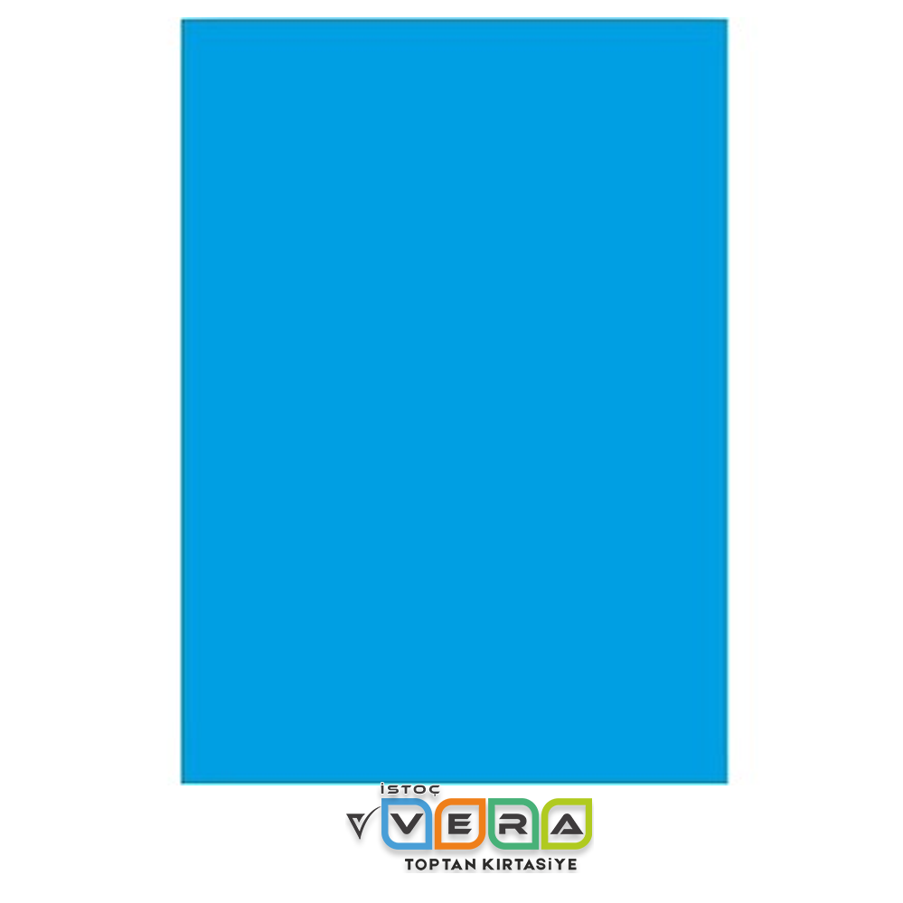 50x70 160 GR 100'lü Hamurundan Boyalı MAVİ FON Kartonu