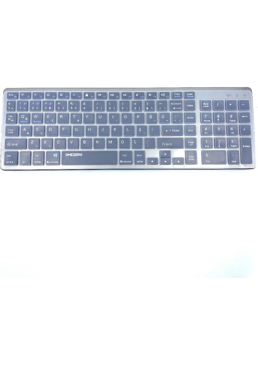Kruxon Kablosuz Klavye ve Bluetooth Mouse Set 2-4 G Klavye Koruma Kılıfı - ZR-701