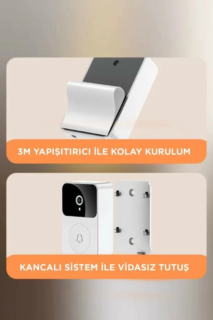 Torima X9 Beyaz Akıllı Su Geçirmez Kablosuz Kapı Zili
