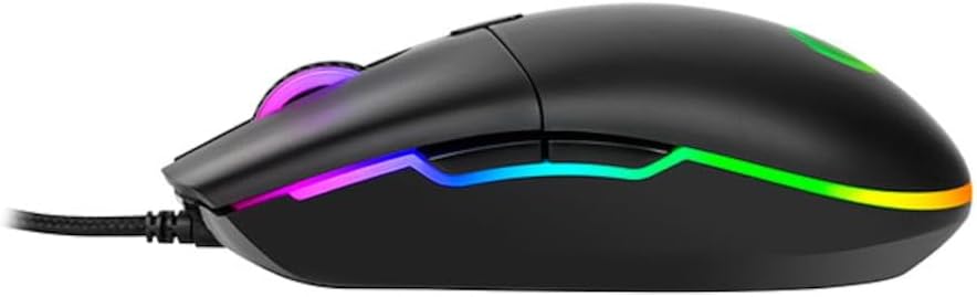 RAMPAGE SMX-R63 GLORY USB SİYAH RGB IŞIKLI 6400DPİ GAMİNG OYUNCU MOUSE