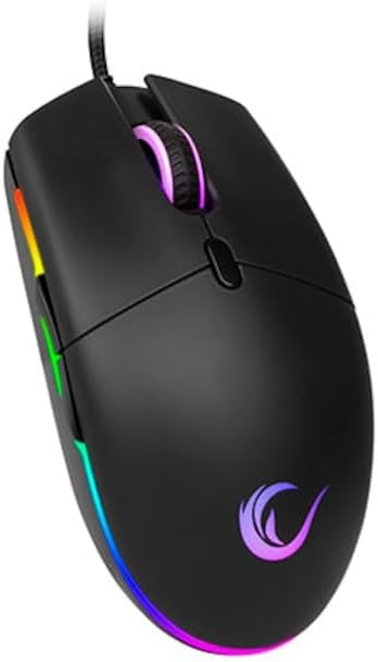RAMPAGE SMX-R63 GLORY USB SİYAH RGB IŞIKLI 6400DPİ GAMİNG OYUNCU MOUSE