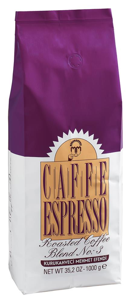 Mehmet Efendi No:3 ROASTEDBLEBD ESPRESSO 1000GR Çekirdek Kahve 