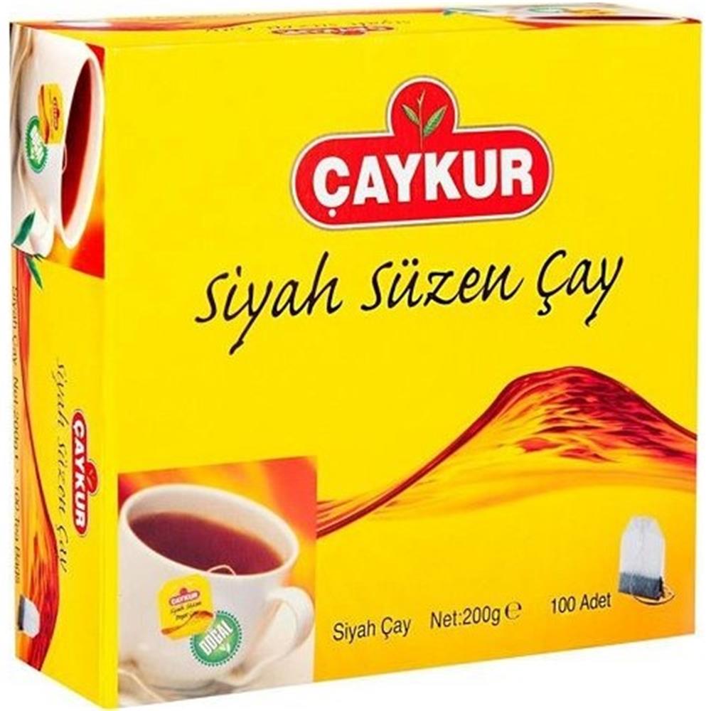 Çaykur Siyah Süzen Poşet Çay 2 gr 100 Adet (Net 200gr)