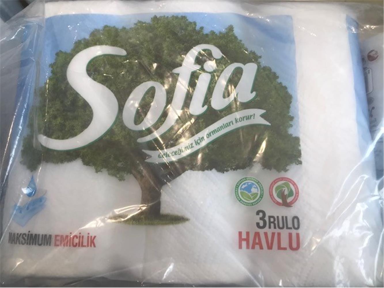 Sofia 500849 3x8 24 Rulo Havlu Kağıt  