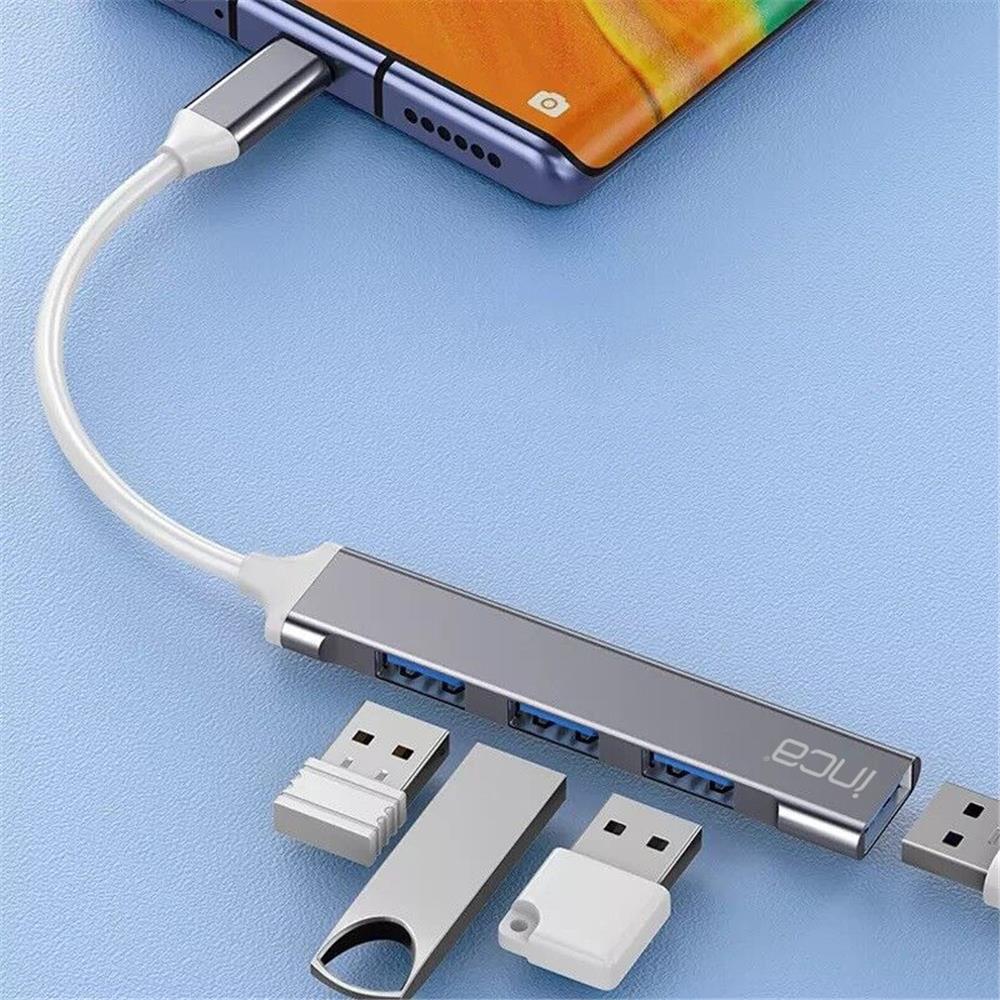 Inca IUSB-04T  Type-C Grişli 4Port Usb Hub