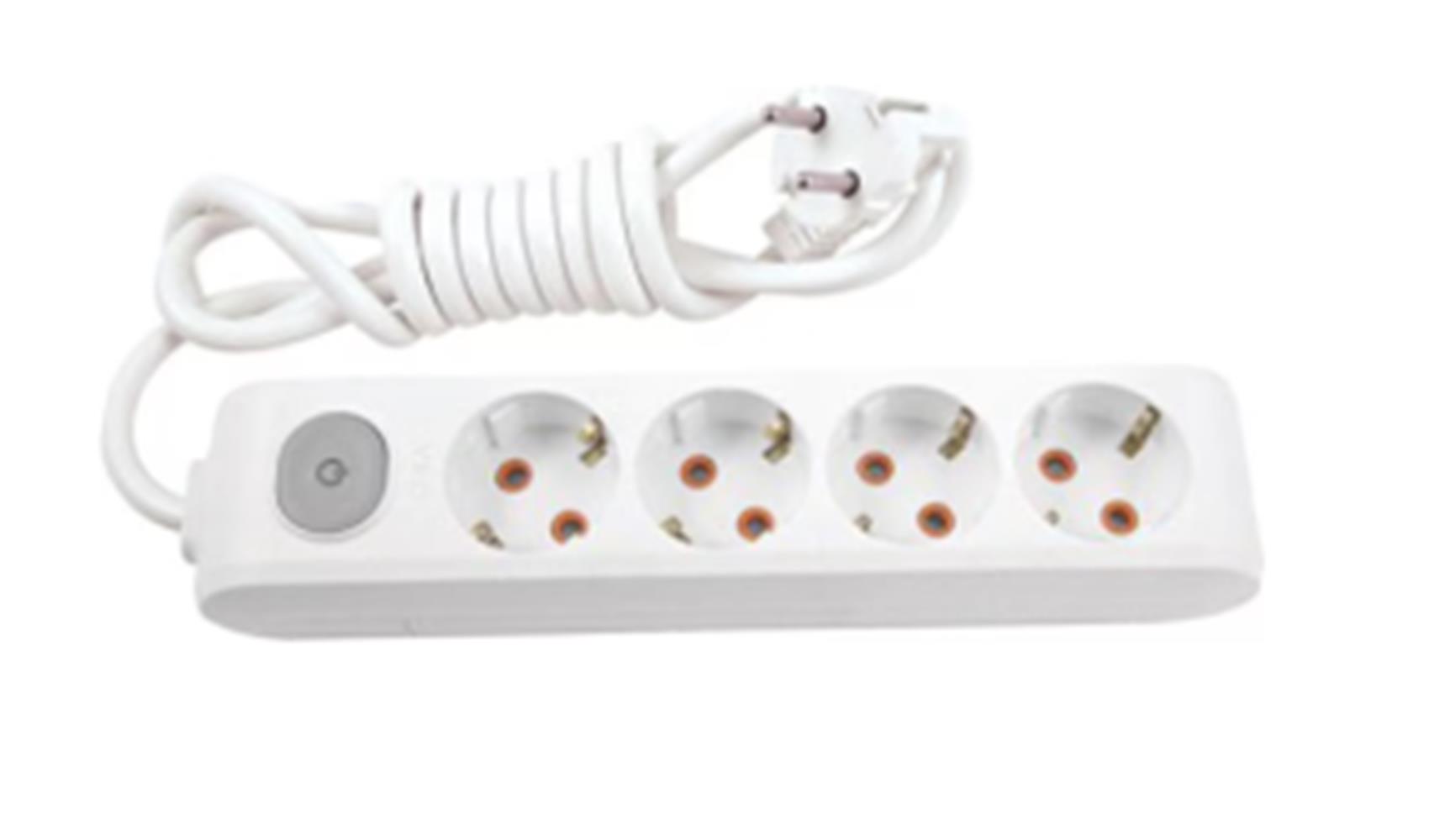 Viko Multi-Let 4lü 5mt  Anahtarlı Kablolu (90117405)