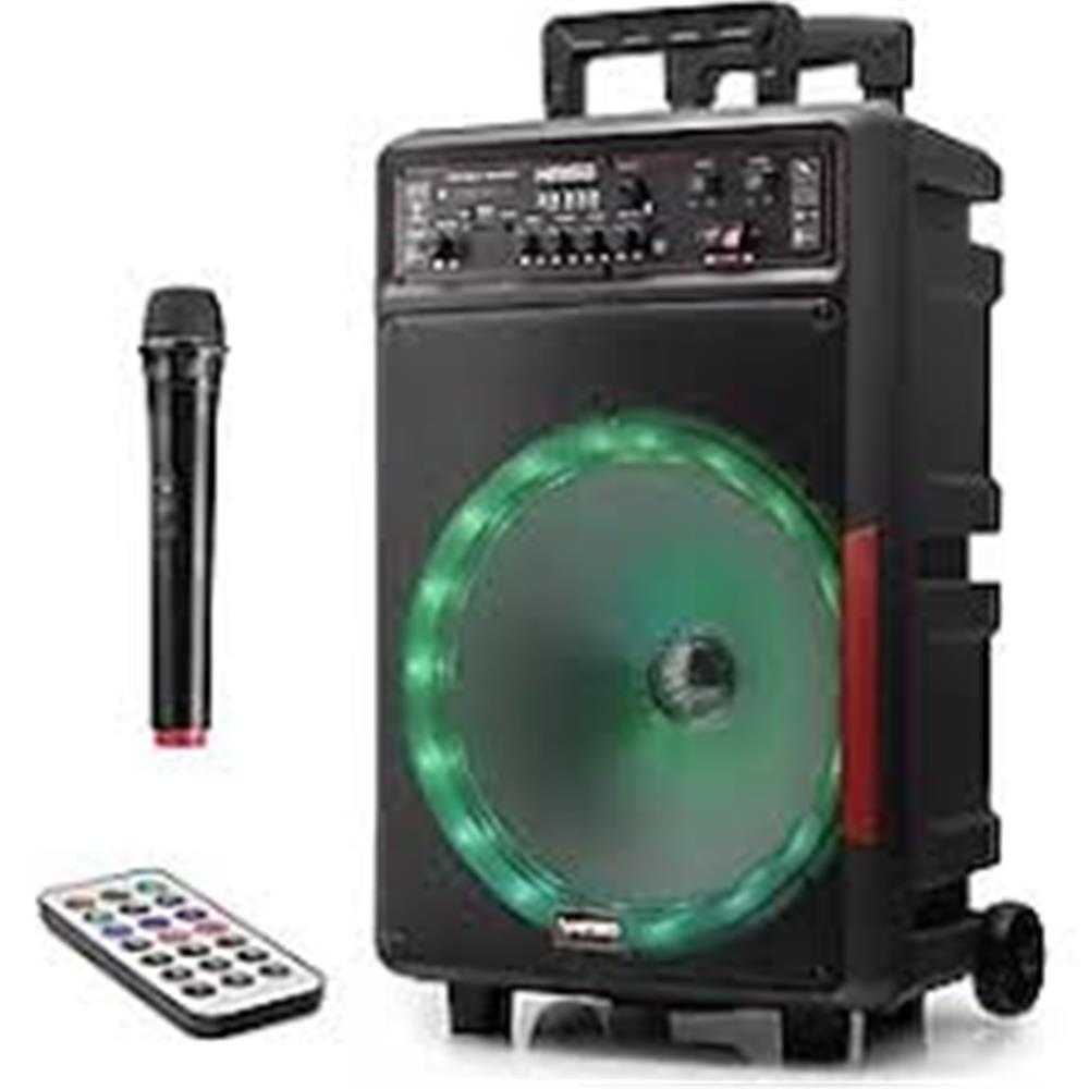 Kımıso QS-1343 30W  Bluetooth Speaker Karaoke Uzaktan Kumandalı 12" 295x225x510MM USB-FM