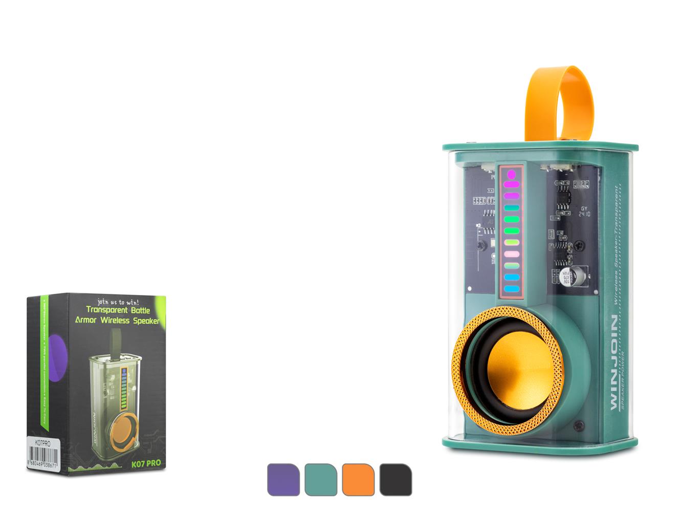Hadron  K07PRO Yeşil  Bluetooth Speaker 5W 102-61-47MM 