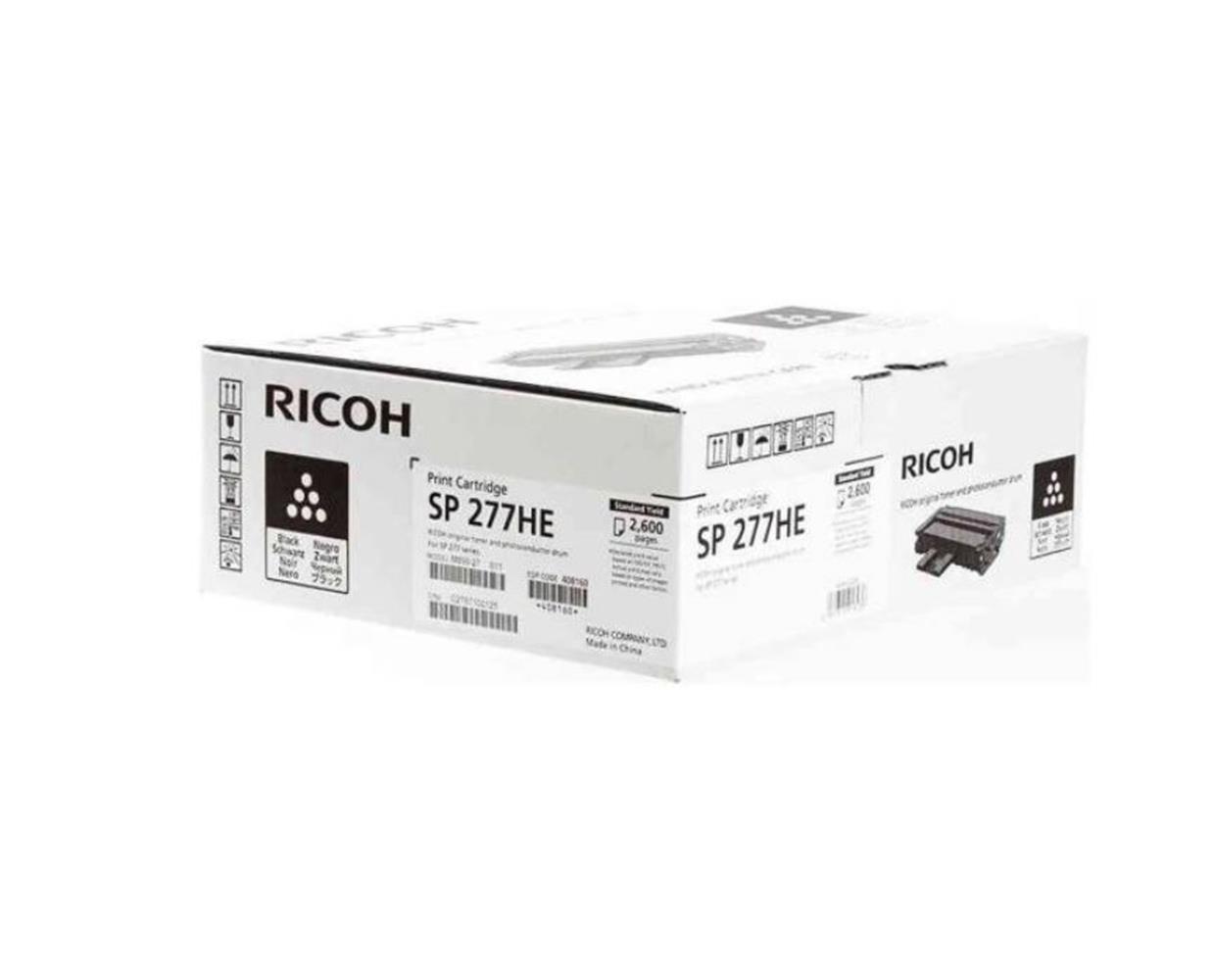 Ricoh SP 277HE Orjinal Toner SP 277nw-277nwx 408160 2.600 Sayfa 