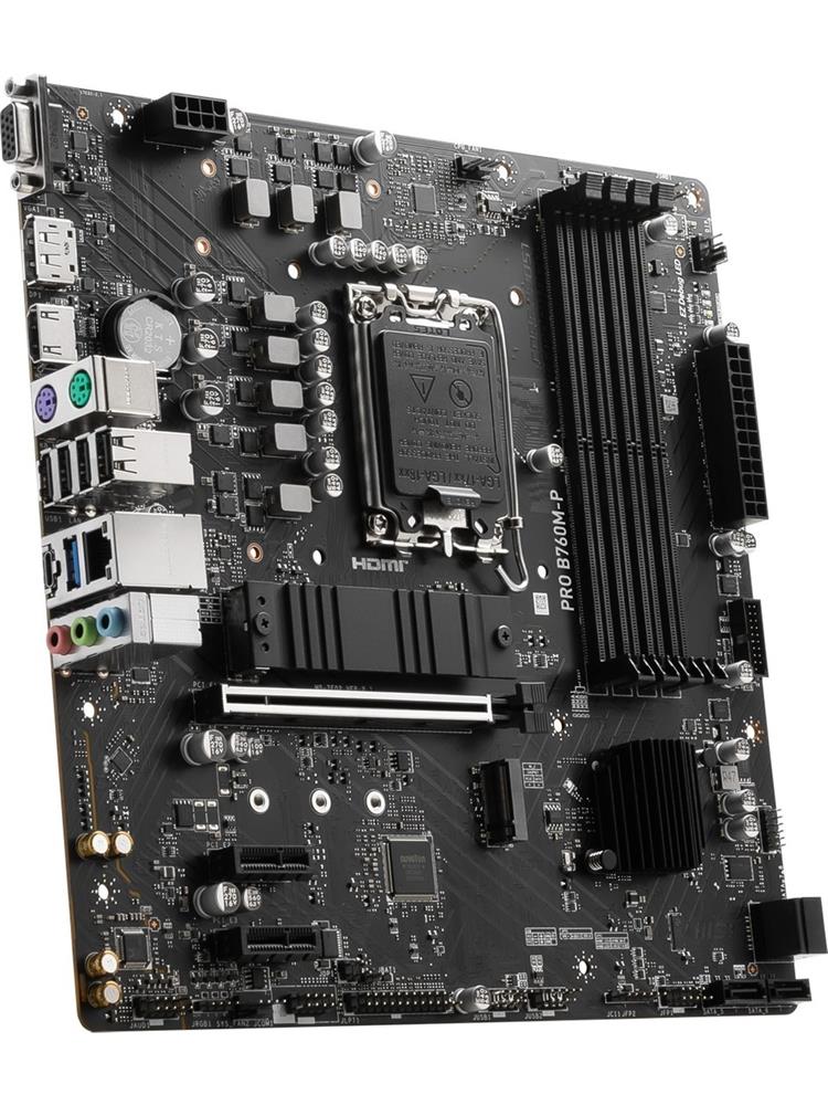 Msı Pro B760M-P Intel B760 Soket 1700 DDR5 6800(OC)MHz mATX Gaming (Oyuncu) Anakart