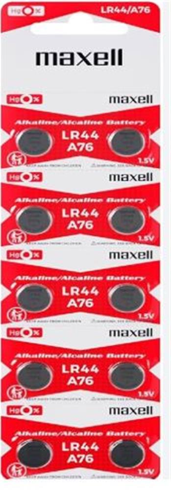 Maxell LR44 A76 AG13 Alkalin Düğme Pil 10'lu Paket 