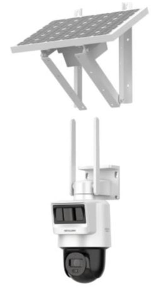 Hilook PTZ-N2C400I-K-4G-C05S10 4 Mp 4 mm Lens 4G Sim Kartlı Solar Pt İp Kamera
