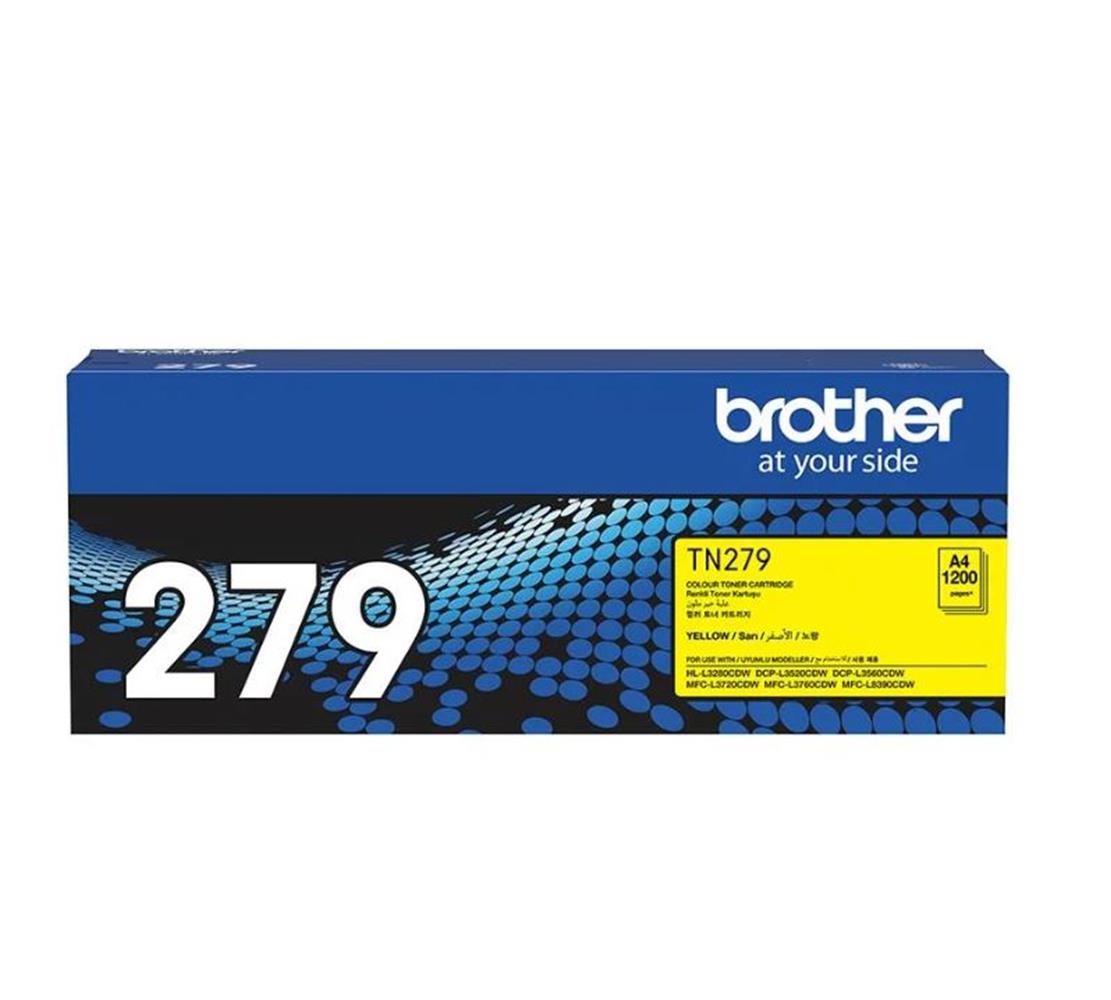 Brother TN-279Y Yellow Sarı Toner HL-L3280CDW DCP-L3520-3560 MFC-L3720-3760-8390 1.200 Sayfa