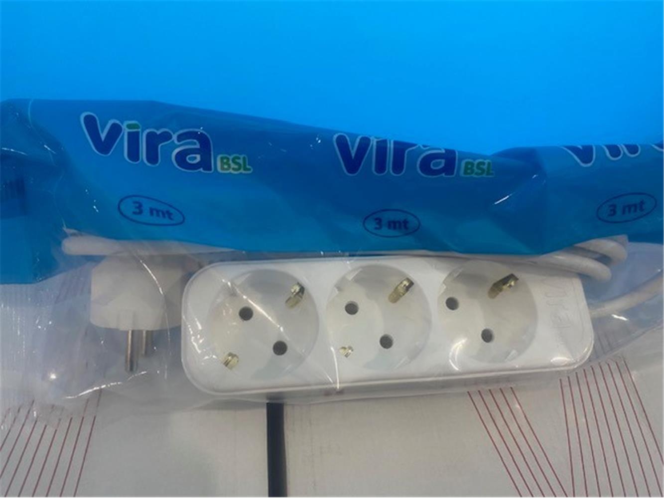 Vira 3lü 3mt Topraklı Priz 