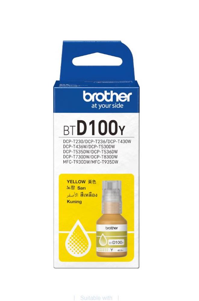 Brother BTD100Y Yellow Sarı 5.000 Sayfa Şişe Mürekkep DCP-T430-T530-T730-T830 MFC-T930-T935