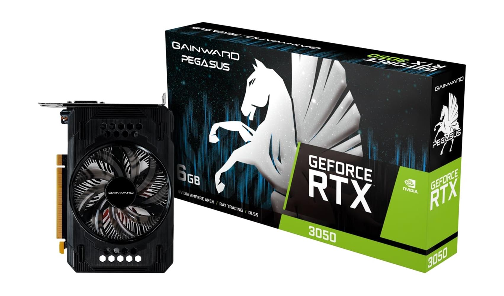 Gainward RTX3050 Pegasus NE63050018JE-1070E 6GB GDDR6 96Bit Gaming (Oyuncu) Ekran Kartı