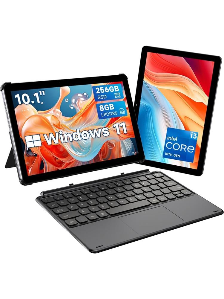 Chuwi Hi10 X2 Intel Core i3 10100Y 8GB DDR5 RAM 256GB Siyah 2in1 W11 10.1" Klavyeli Tablet