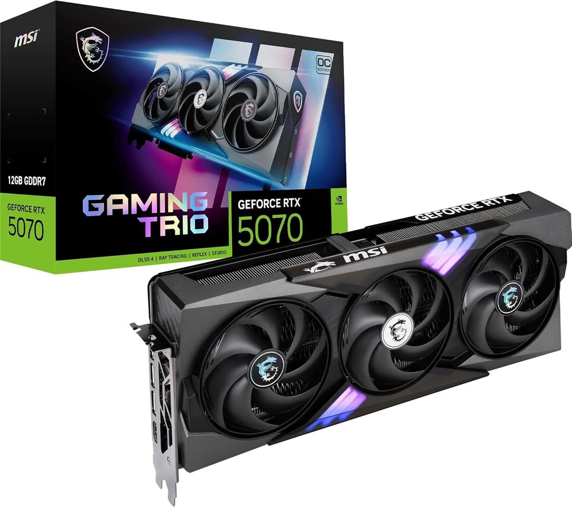 MSI GeForce RTX 5070 12G GAMING TRIO OC GDRR7 192B