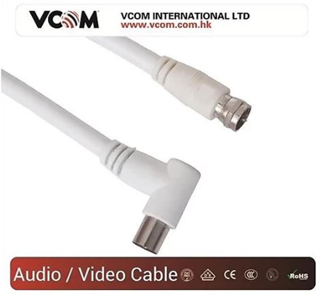 Vcom CV612 10mt Analog Tv RG6 Uydu Kablo 