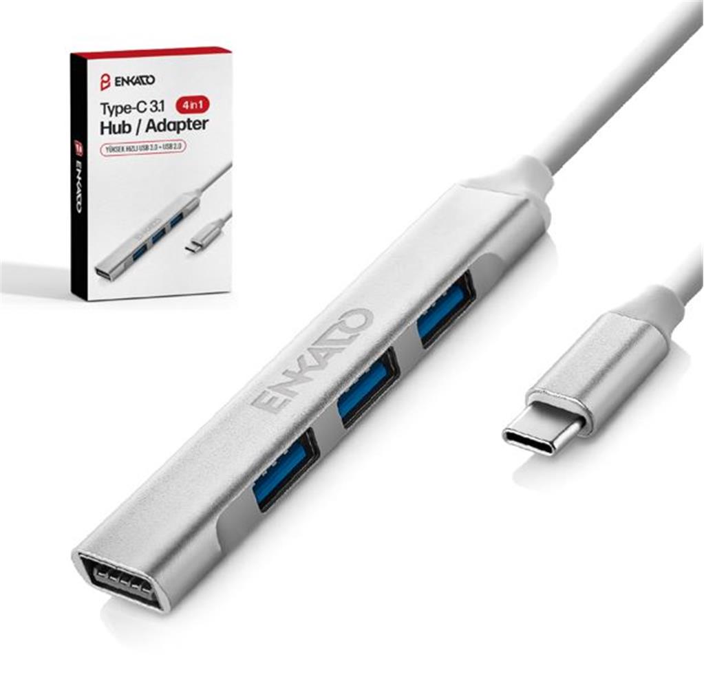 ENKADO EKD-UH60 USB 3.0 TO 4in1 , 1 PORT USB 3.0+3PORT USB 2.0 HUP ADAPTÖR