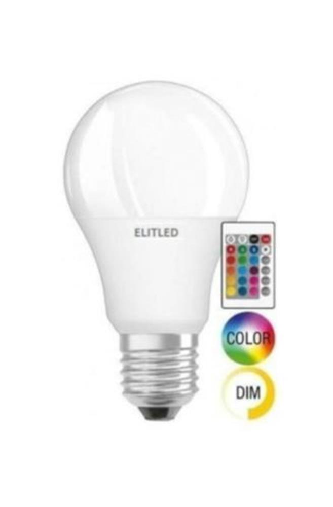 ELİTLED 9W RGB KUMANDALI LED AMPUL 