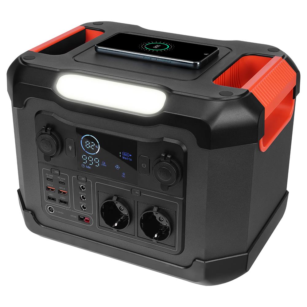 S-link OPS1200 1200W 300.000mAh 1080Wh LED Lambalı Saf Sinüs Multi-Output LCD Taşınabilir 