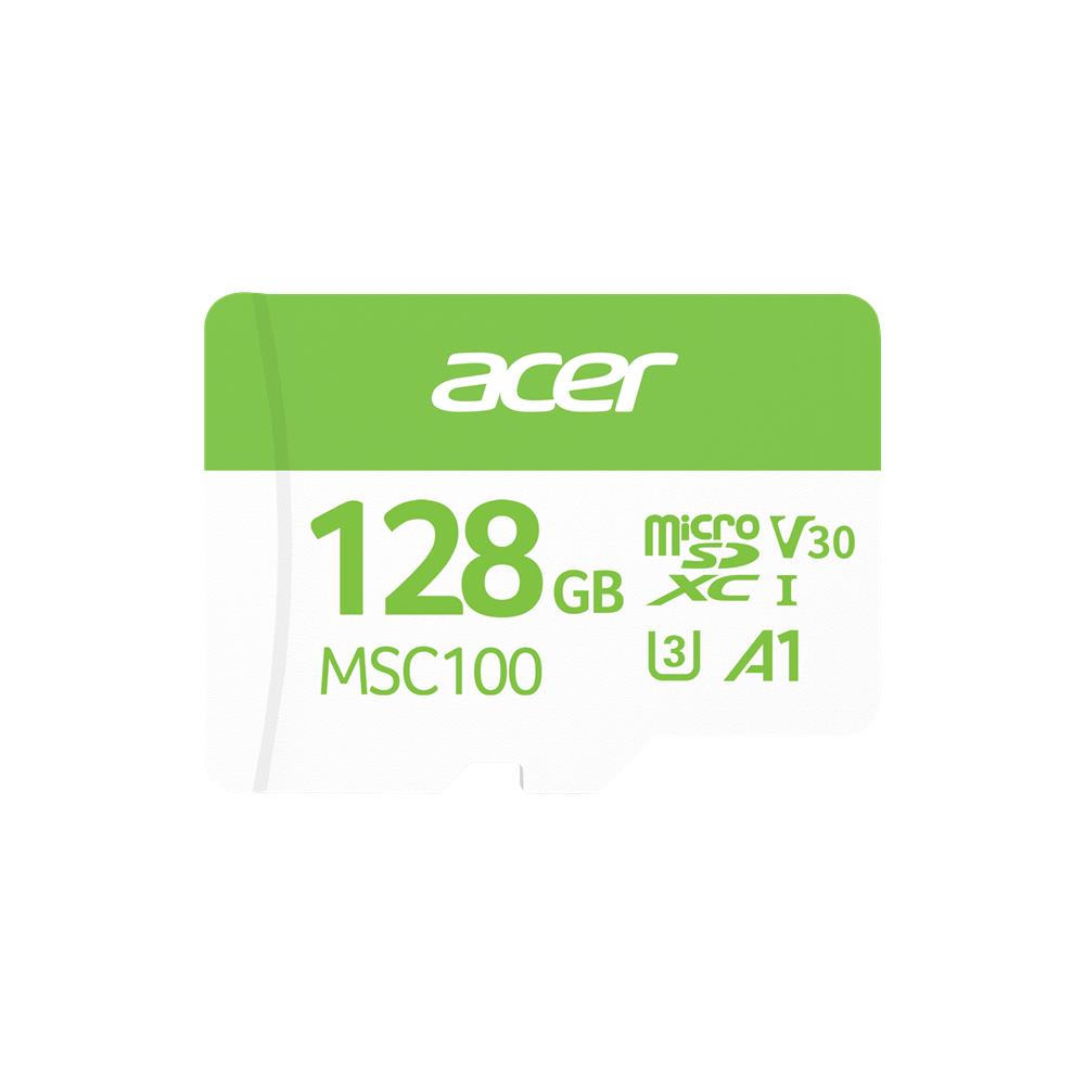 Acer MSC100 128GB microSD U3 V30 A1 Aksiyon Kamera & Güvenlik Kamerası Uyumlu
