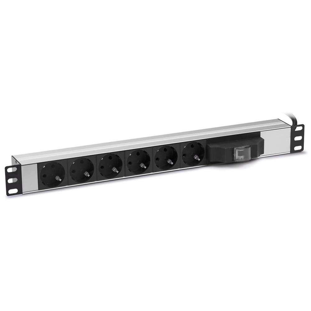 Racksan 6 lı Grup Sigortalı Rack Tipi Priz