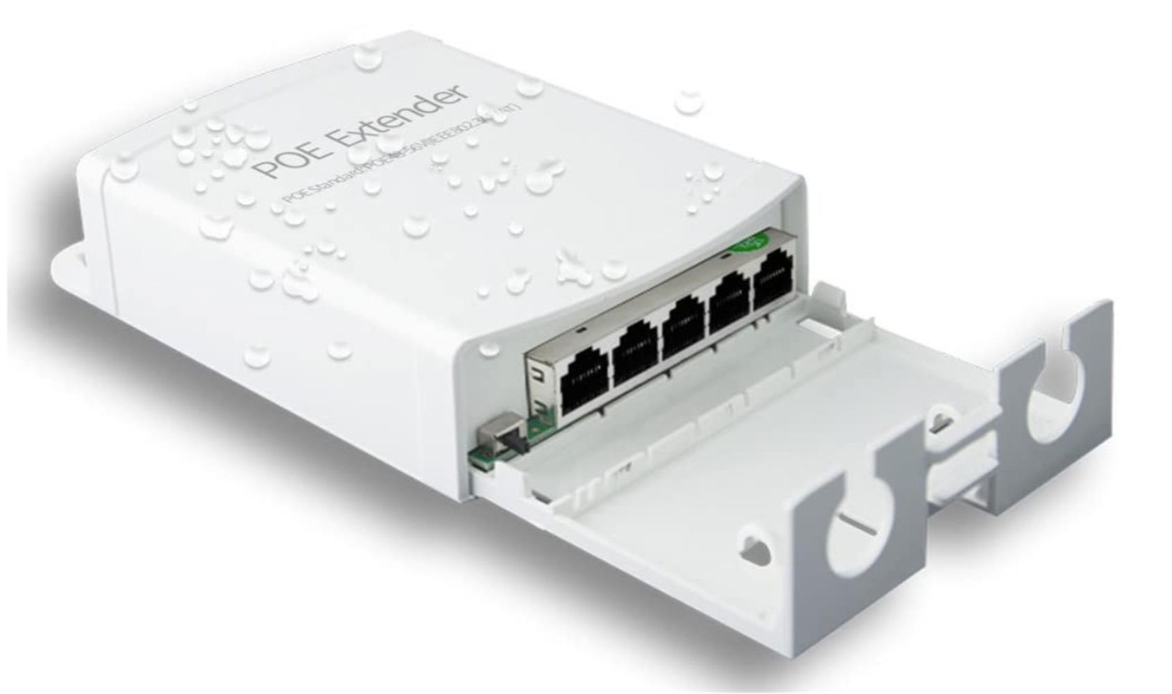 Teldata TLD-EXP Poe Extender 10-100-1000 1 İnput 4 Output 12W İç Ortam