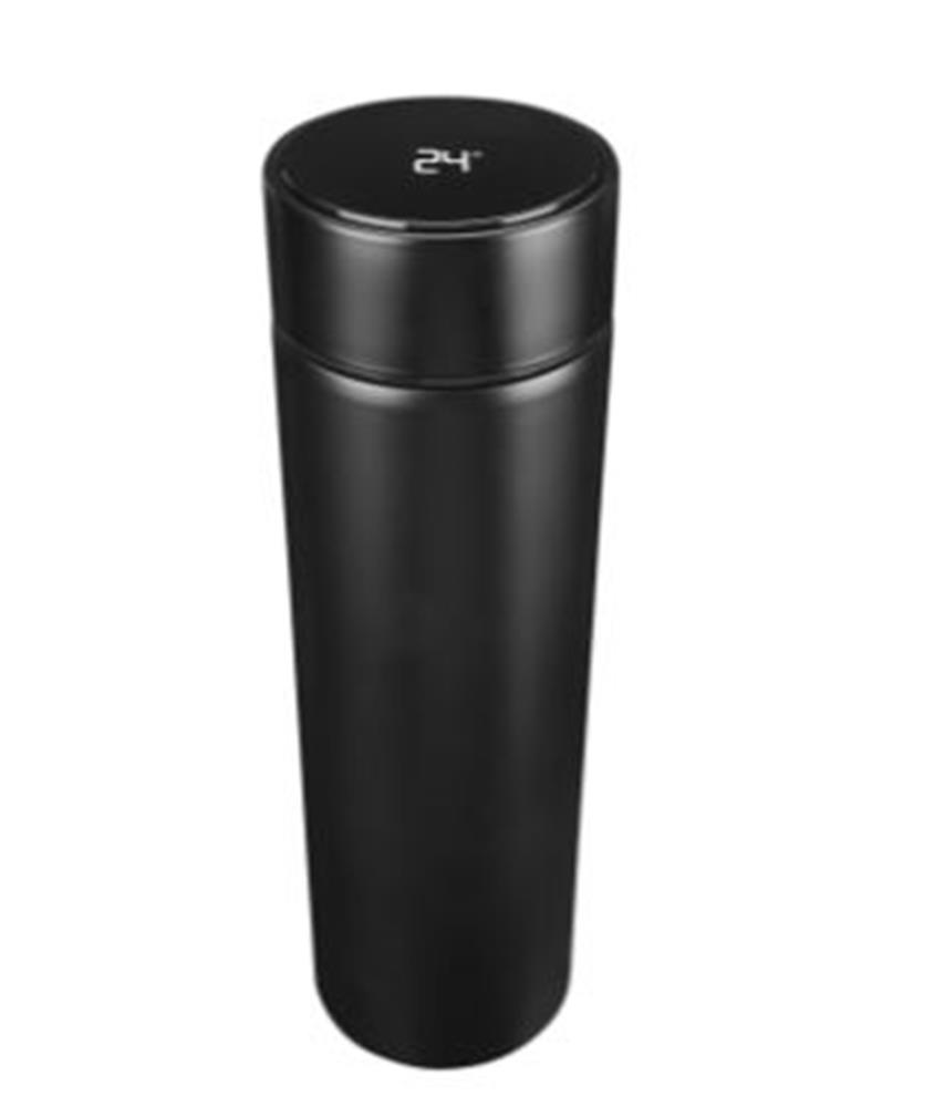 Hytech HY-TM12 Mat Siyah 500ML Dijital Sıcaklık Göstergeli Paslanmaz Çelik Termos