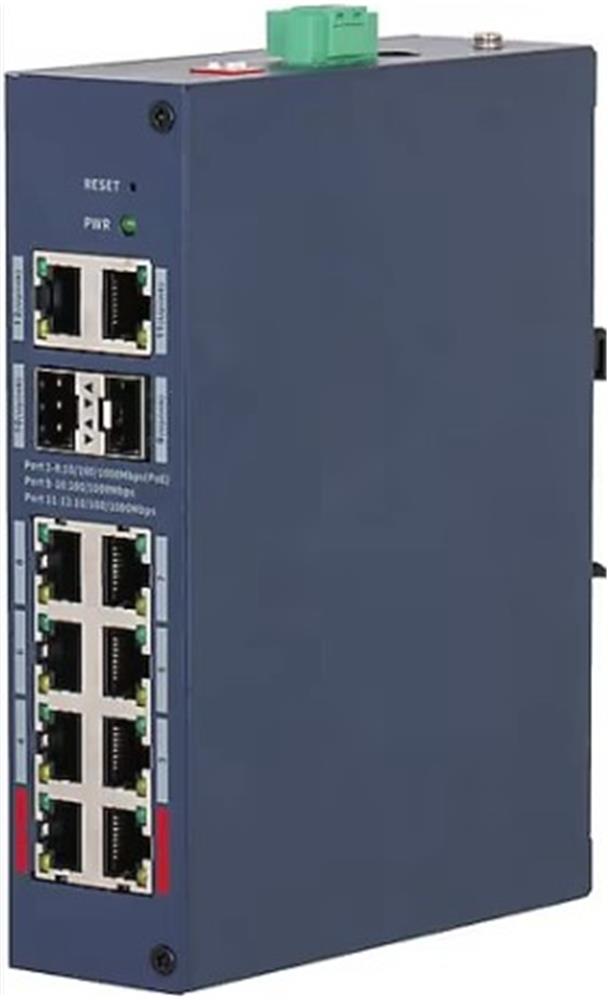 Dahua CHS4212-8GT-110 8 Port Gigabit PoE 110W 2 Port Uplink 2 Port SFP Cloud Yönetilebilir Switch
