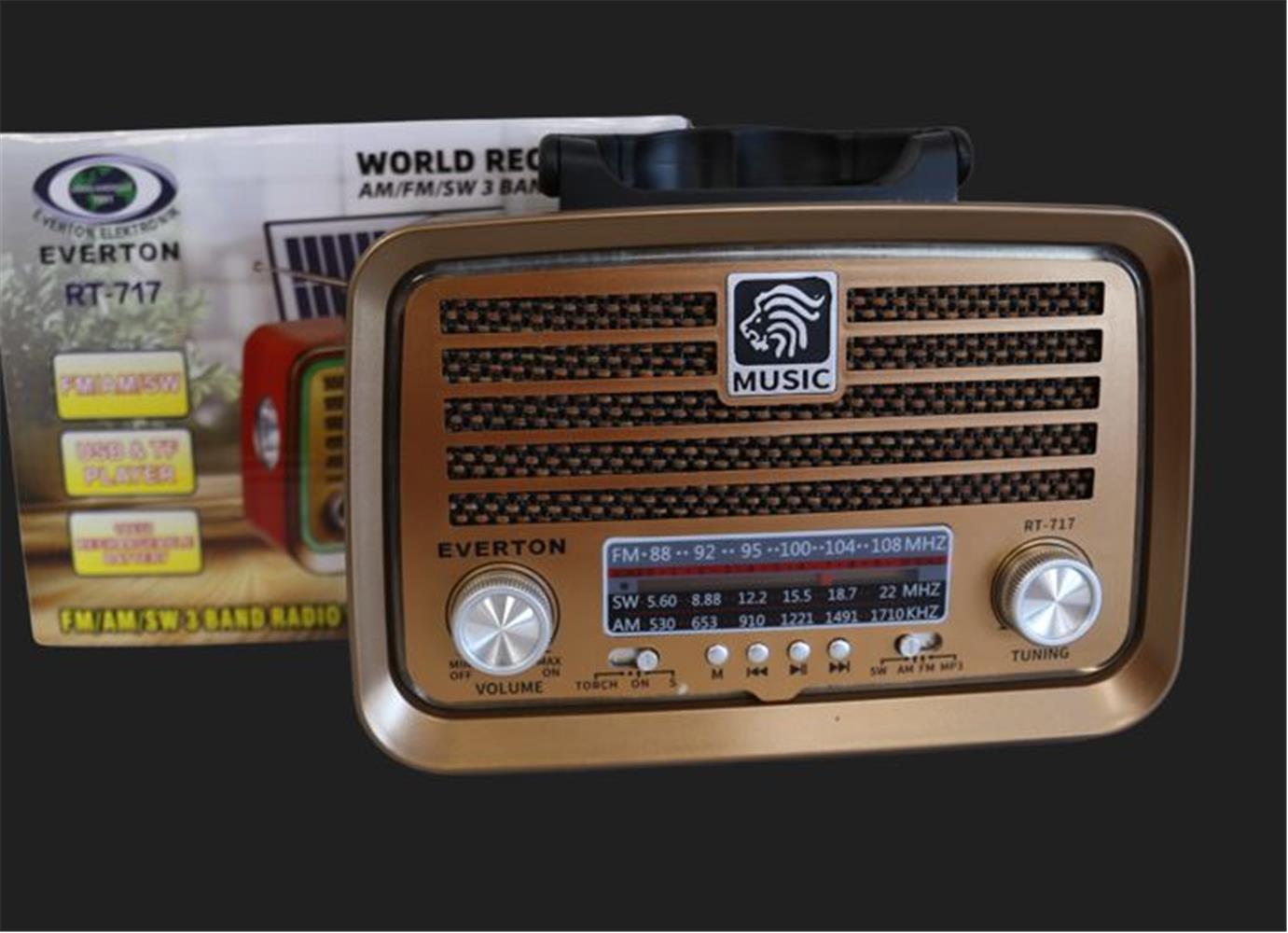 Everton RT-717 Bluetooth-USB-SD-AUX-TF Nostaljik Radyo