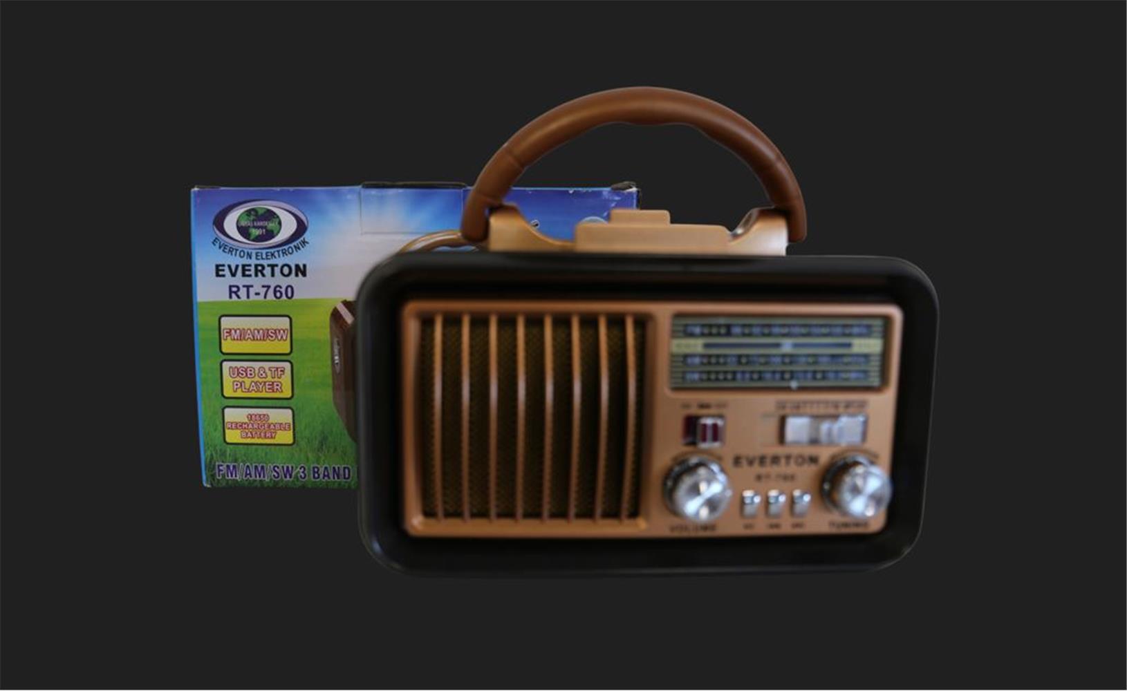 Everton RT-760 Bluetooth-USB-SD-AUX-TF Nostaljik Radyo
