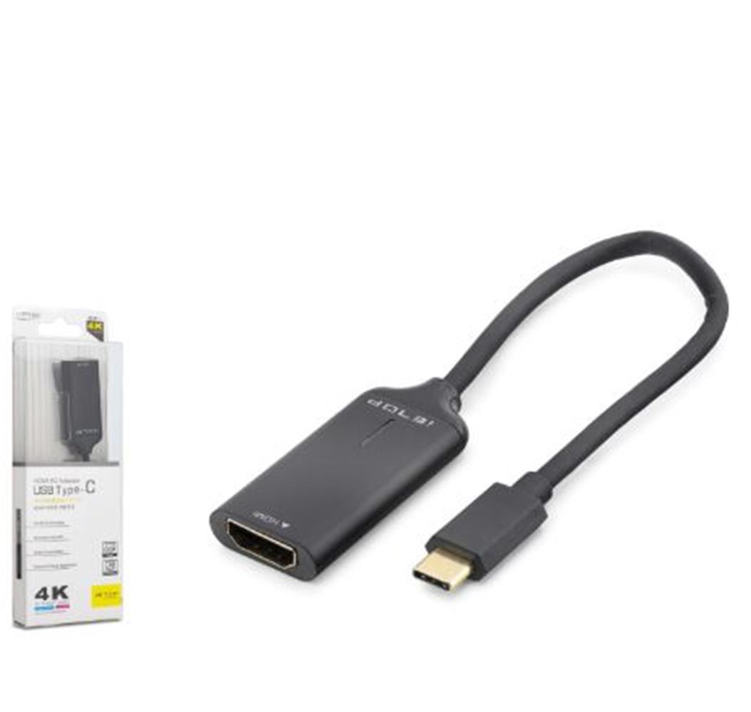 iETOP HDX7898 Type-C to HDMI Görüntü Dönüştürücü 4K 30Hz 20 cm Siyah