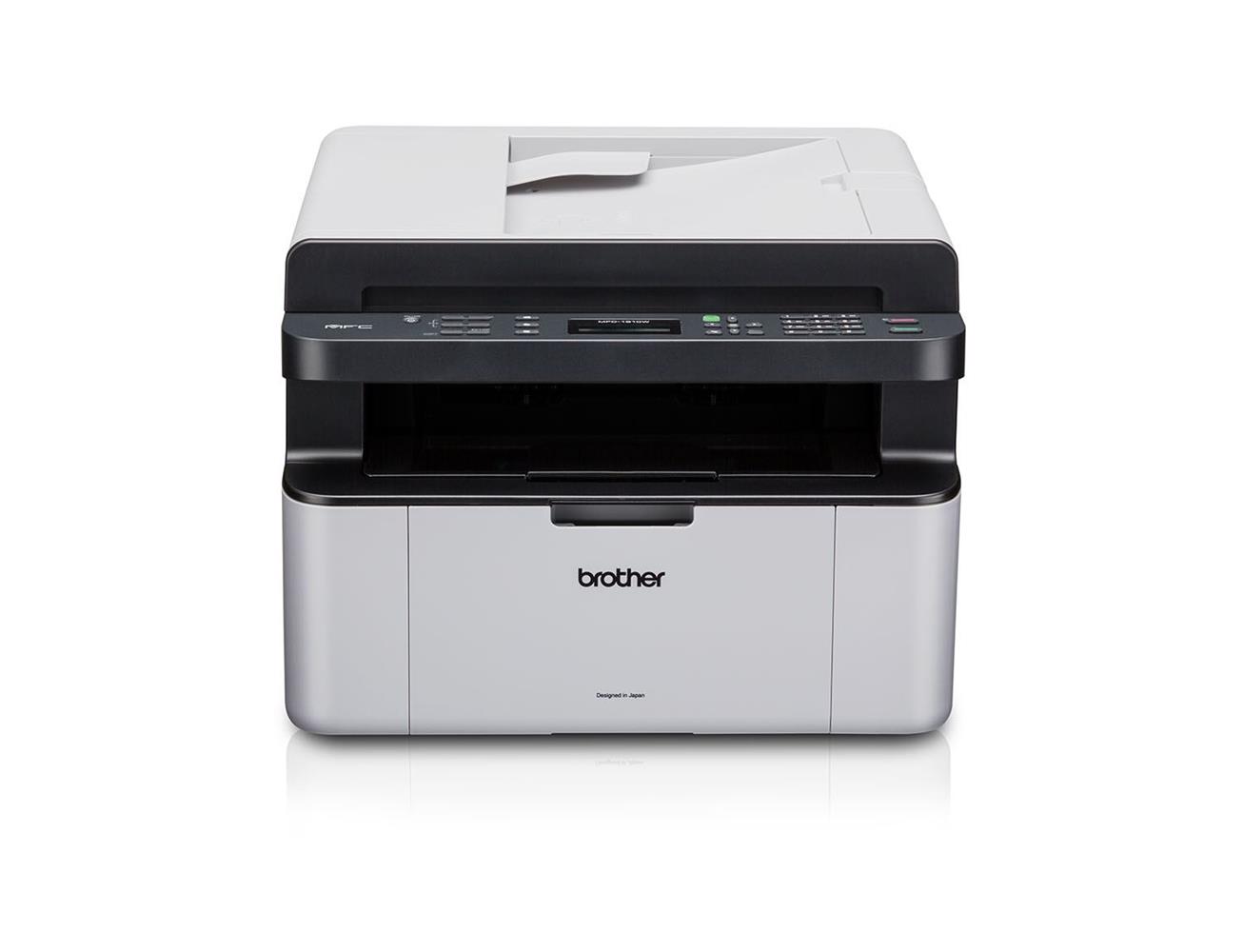 Brother MFC-1911W Yazıcı-Tarayıcı-Fotokopi-Faks Wi-Fi Mono Lazer Yazıcı + 2 adet Orjinal Tonerli 