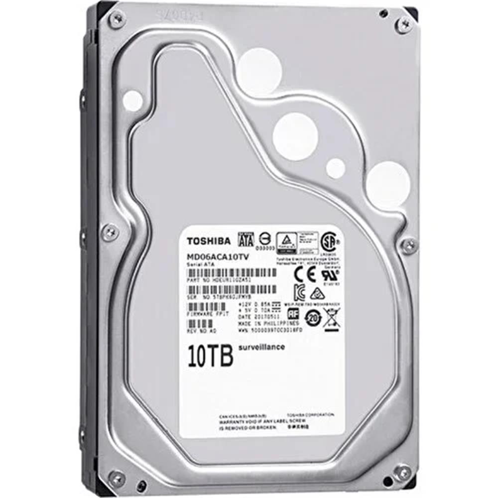 Toshiba 10TB MD06ACA10TV SATA 3.0 7200 RPM 3.5" Sata 3 7-24 Güvenlik Diski (İthalat)