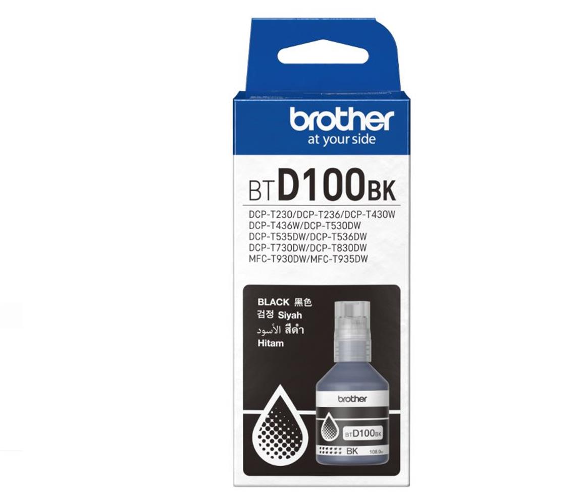 Brother BTD100BK Black Siyah 7.500 Sayfa Şişe Mürekkep DCP-T230-T430-T530-T730-T830 MFC-T930-T935