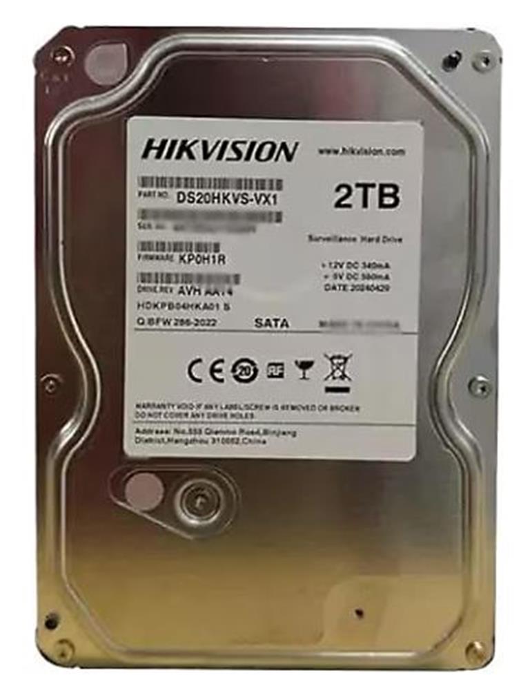 Hikvision 2TB DS20HKVS-VX1 128MB 5400RPM Sata 3.5" Güvenlik Harddisk