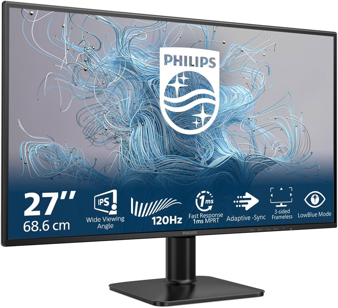 Philips 27" 27E2N1110-00 1ms 120Hz 1920x1080 FullHD VGA HDMI (VESA) Siyah Monitör