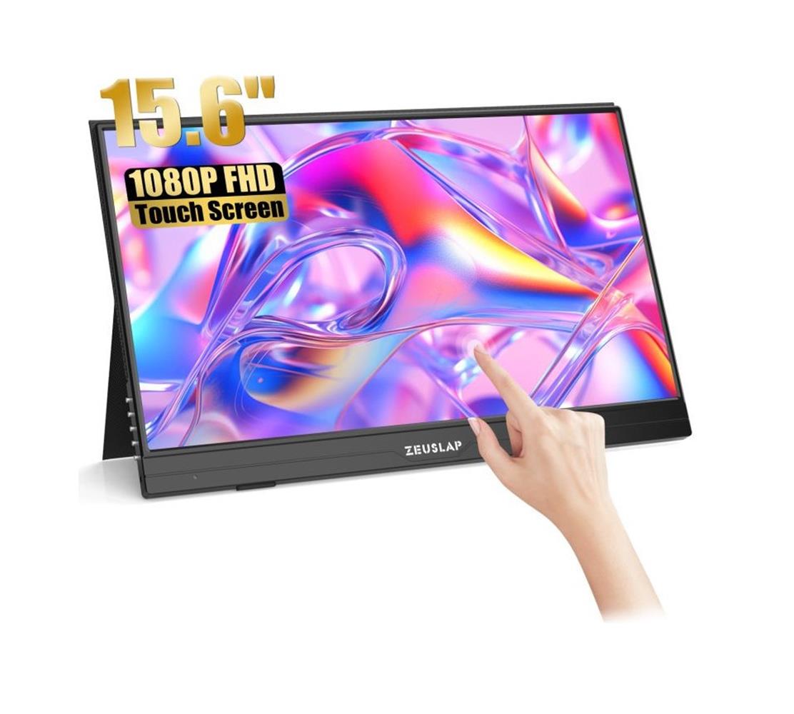 Zeuslap 15.6" AT156 1920-1080 60Hz FHD ADS-IPS Type-C, Dokunmatik Taşınılabilir Monitör (ZL-AT156)