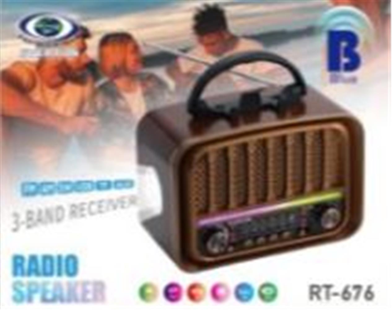 Everton RT-676 Bluetooth (rgb) Fenerli Usb-Micro Sd Nostaljik Radyo