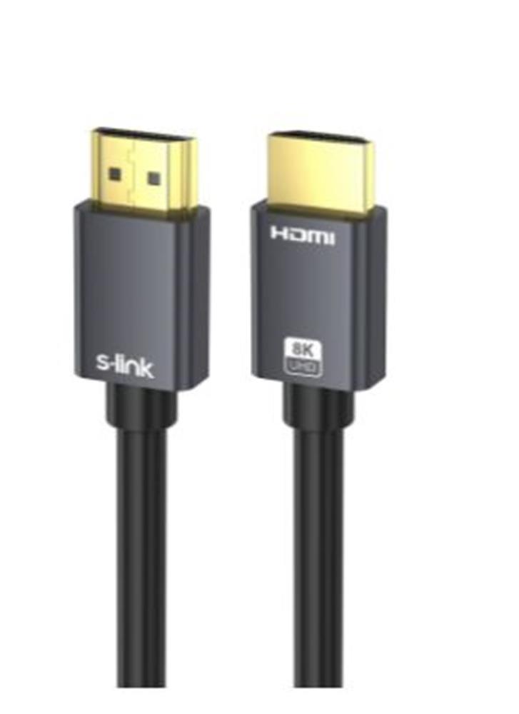S-link SL-HM8K15 HDMI TO HDMI 1,5m v2.1 8K60 HZ 4K 120HZ Kablo