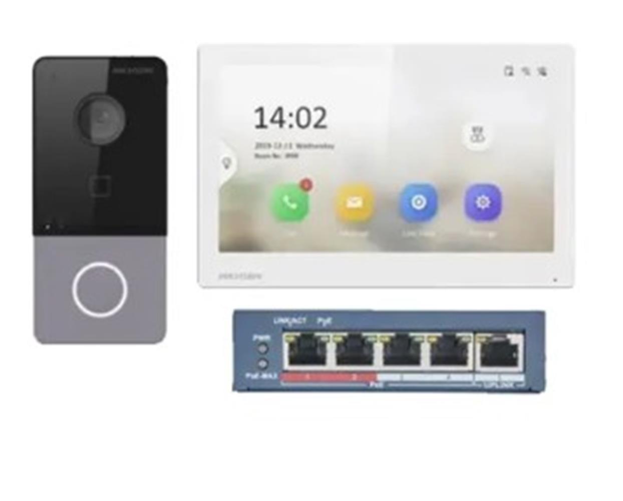 Hikvision DS-KIS607-S İp Vİdeo İnterkom Kit