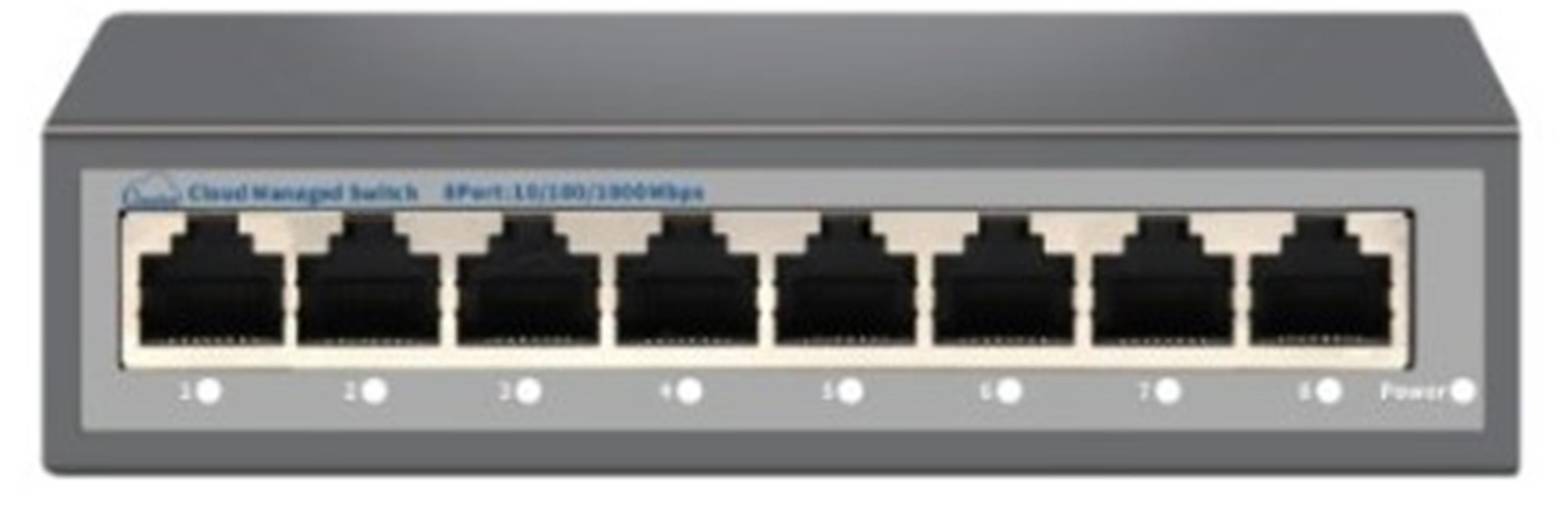Nova NVC-HIS218G 8 Port Full Giga Cloud Non Poe Ethernet Switch